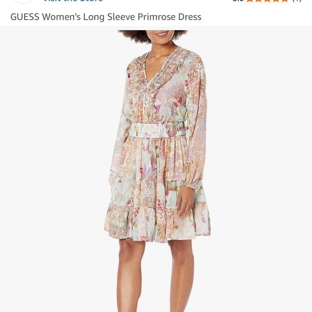 Guess Floral Midi Dress - Multicolor - Picture 10 of 13